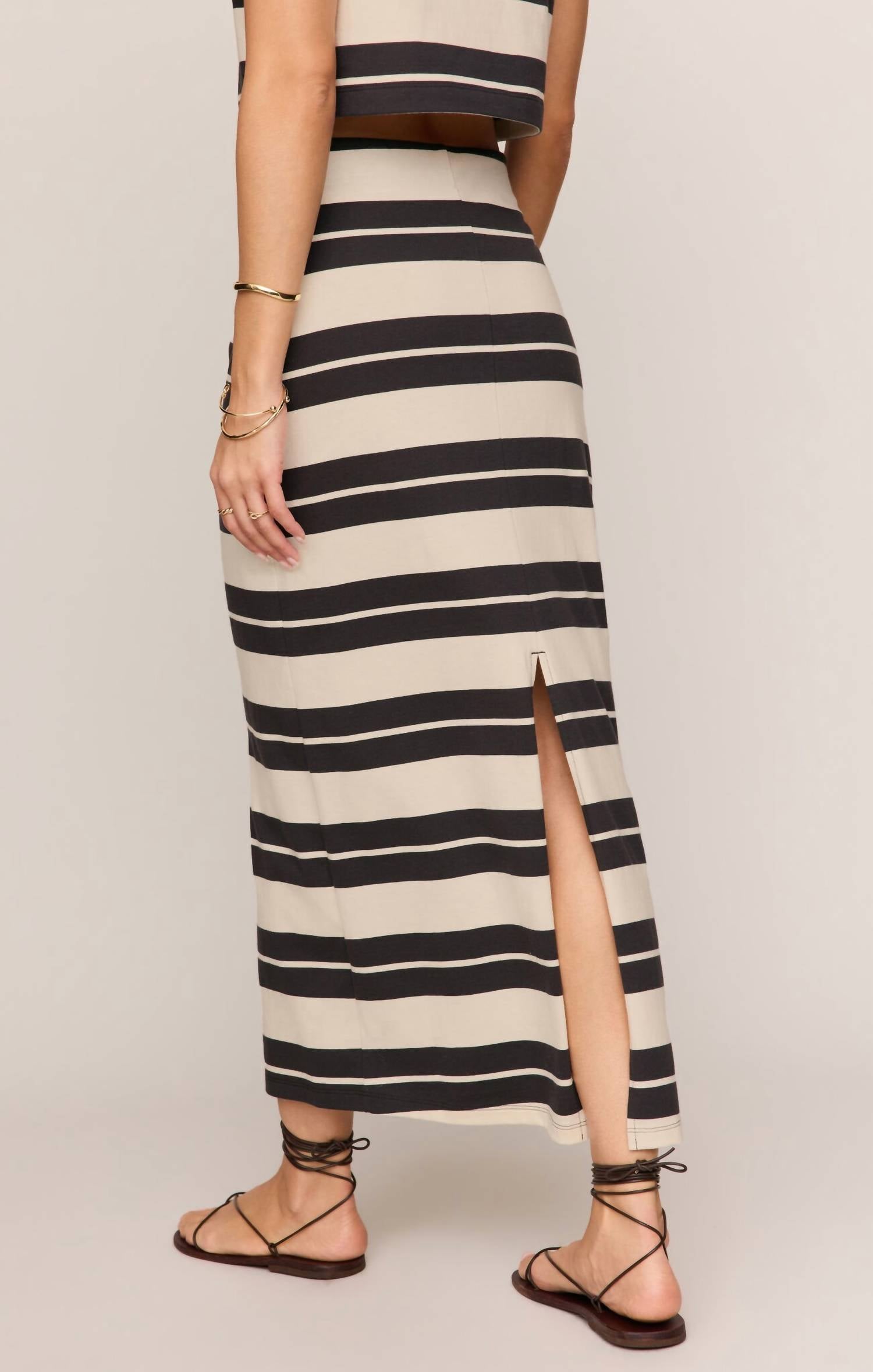 Z Supply - Gail Striped Jersey Midi Skirt