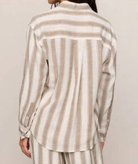 Z Supply - The Perfect Striped Button Up Top
