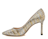 Jimmy Choo - Women's Romy 85 Woven Metallic Pumps