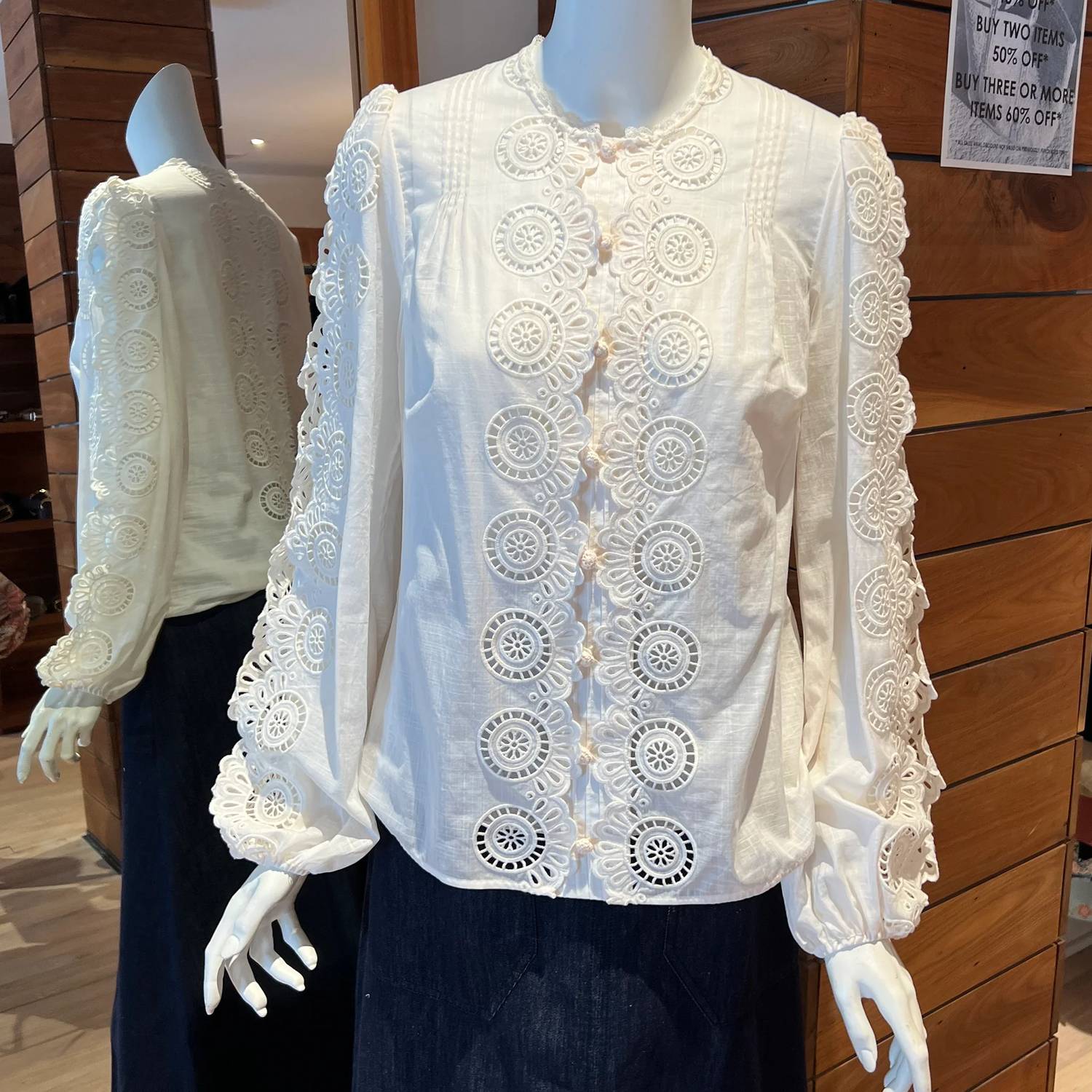 Zimmermann - Lucky Embroidered Blouse