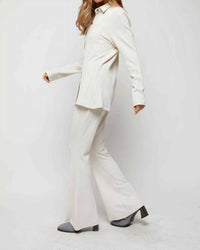 Davi & Dani - Solid Wide Leg Pants