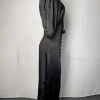 En Saison Women’s A-line Maxi Dress in black - women's dress - detail view