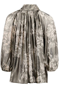 Christy Lynn - Women's Tamara Silk Tie Neck Blouse