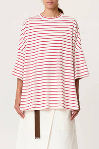 Plan C - Striped Oversized Tee
