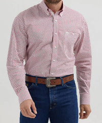 Wrangler - Men's George Strait Stretch Print Shirt
