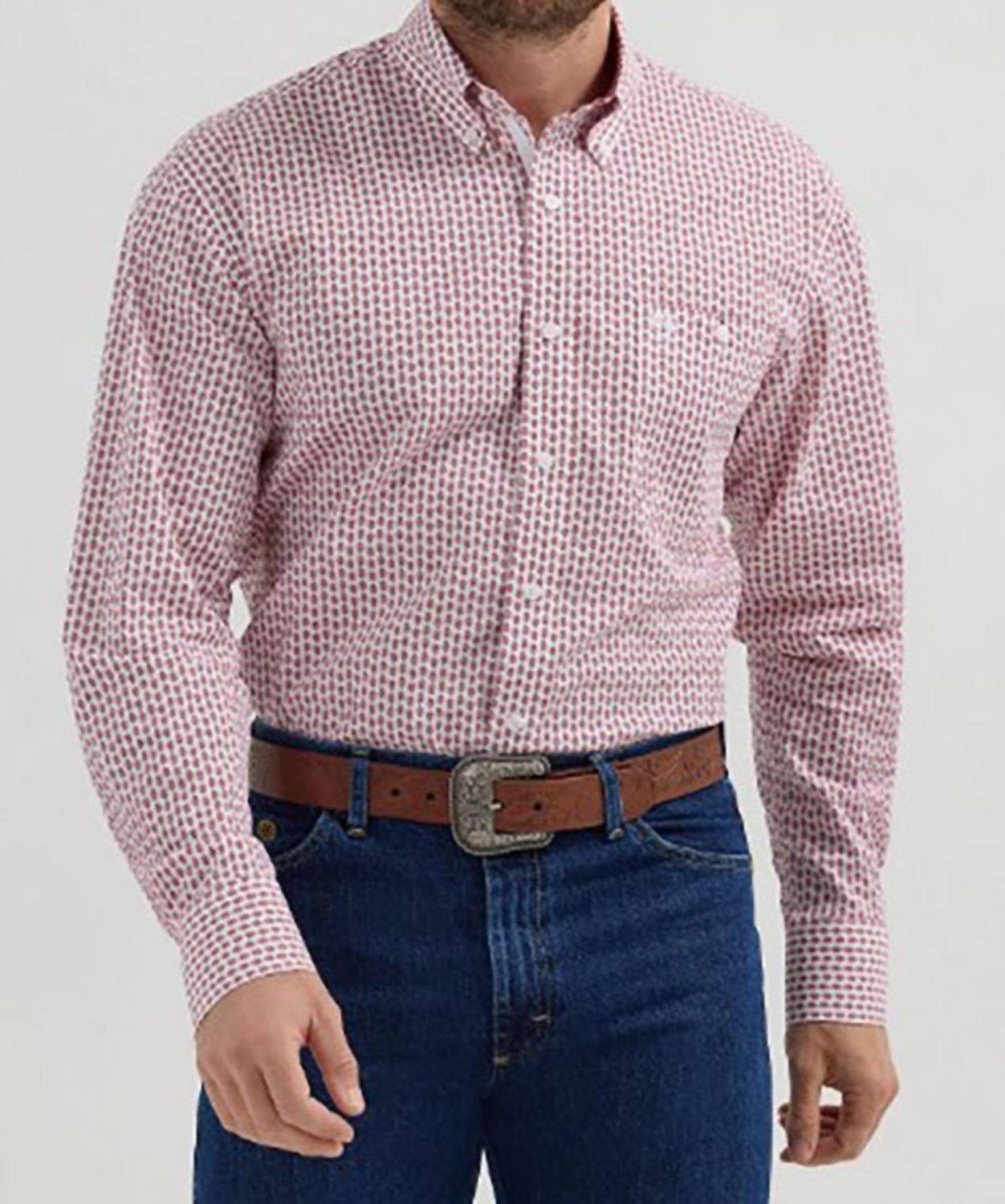 Wrangler - Men's George Strait Stretch Print Shirt