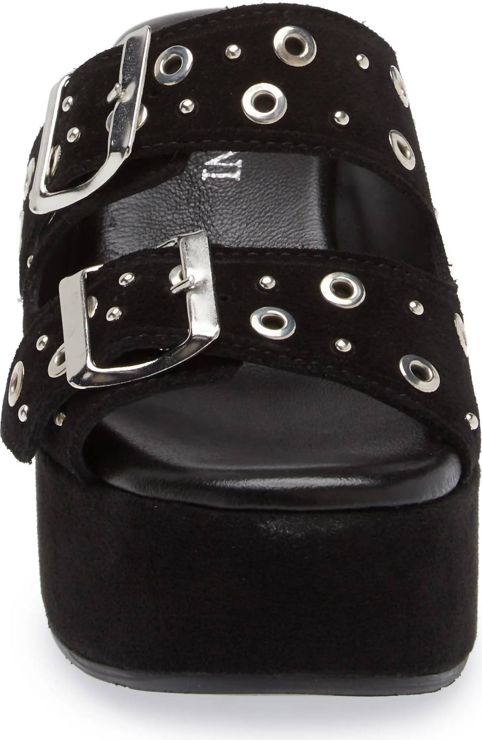 CORDANI Women's Jayne Platform Wedge Slide Sandal in black suede - women's sandal - view 4