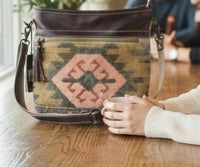 Myra - Women's Pink Patchy Shoulder Bag
