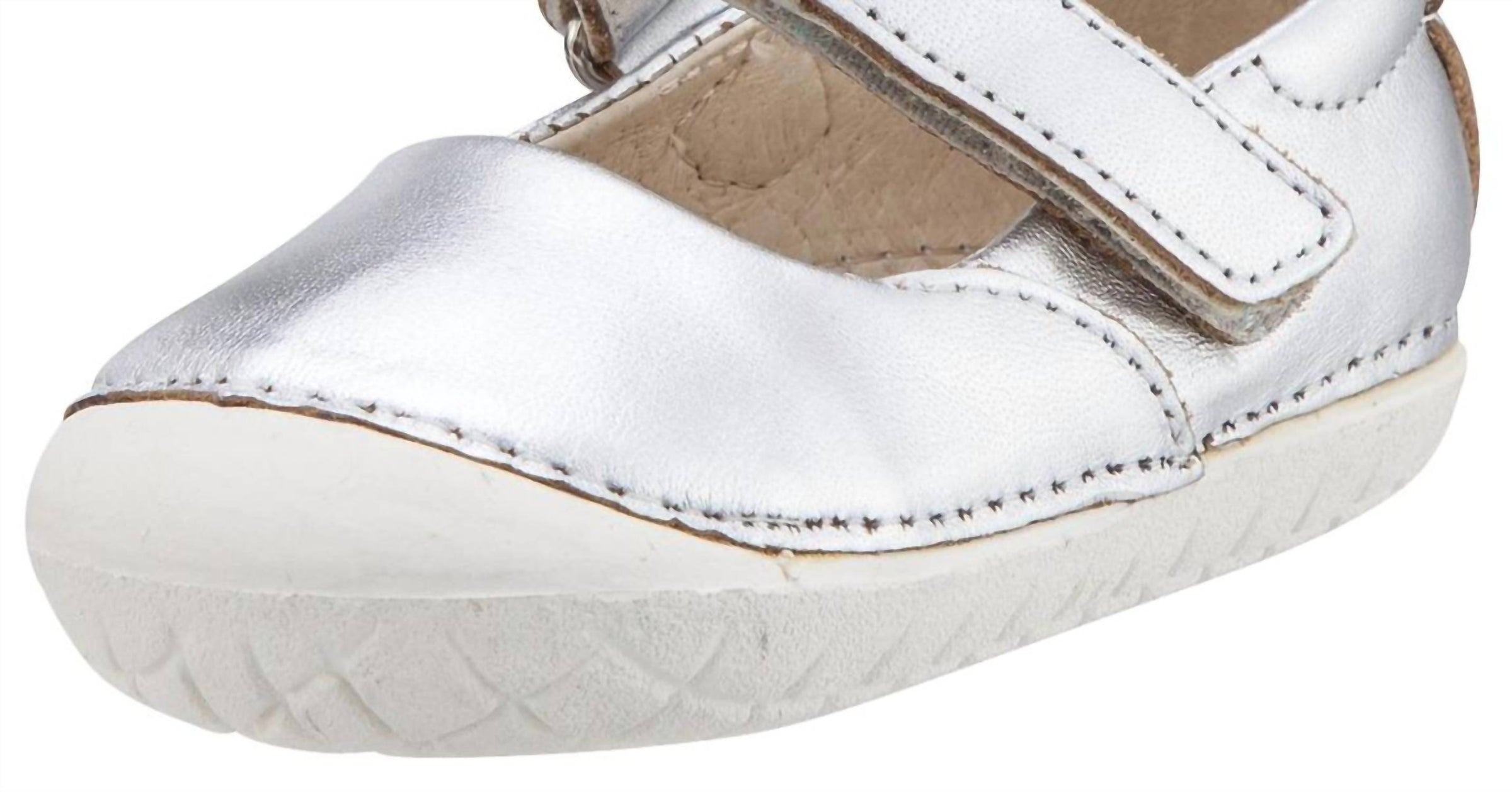 OLDSOLES Girl's 4001 Pave Mary Jane Shoe in rich silver - kids' shoe