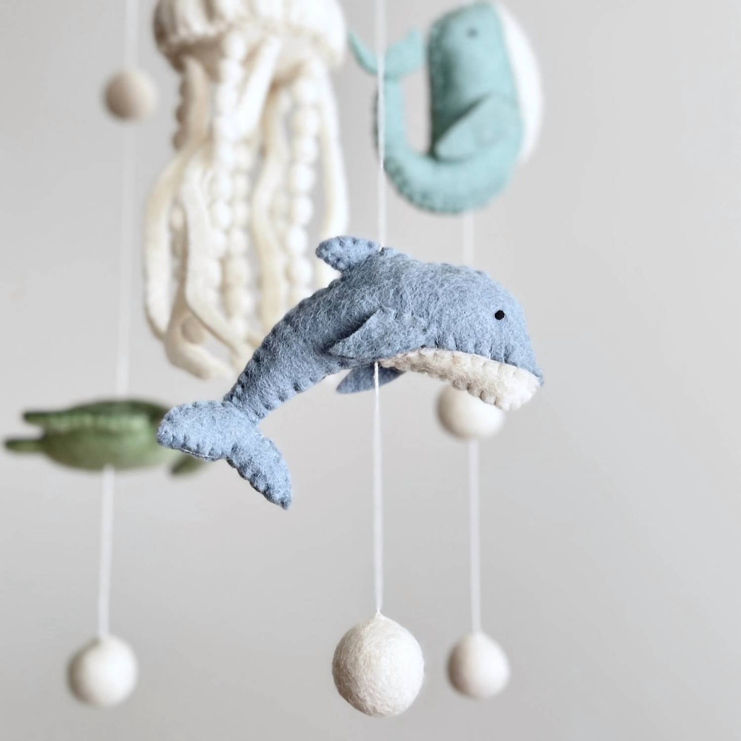 Ganapati Crafts - Kid's Felt Baby Mobile - Jellyfish