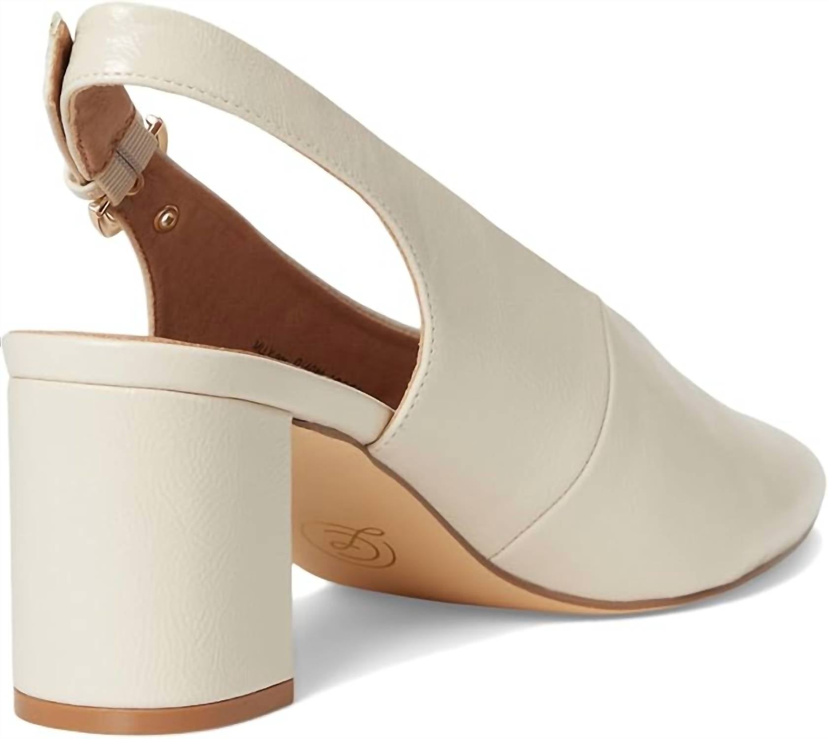 CHINESE LAUNDRY Women's Menny Patent Sling Back Heels in cream - women's heels - view 5