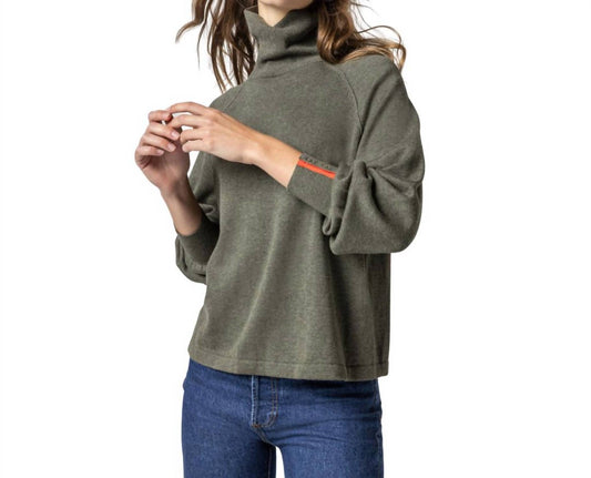 Lilla P - Snap Cuff Turtleneck Sweater