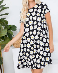 P & Rose - Daisy Print Swing Dress