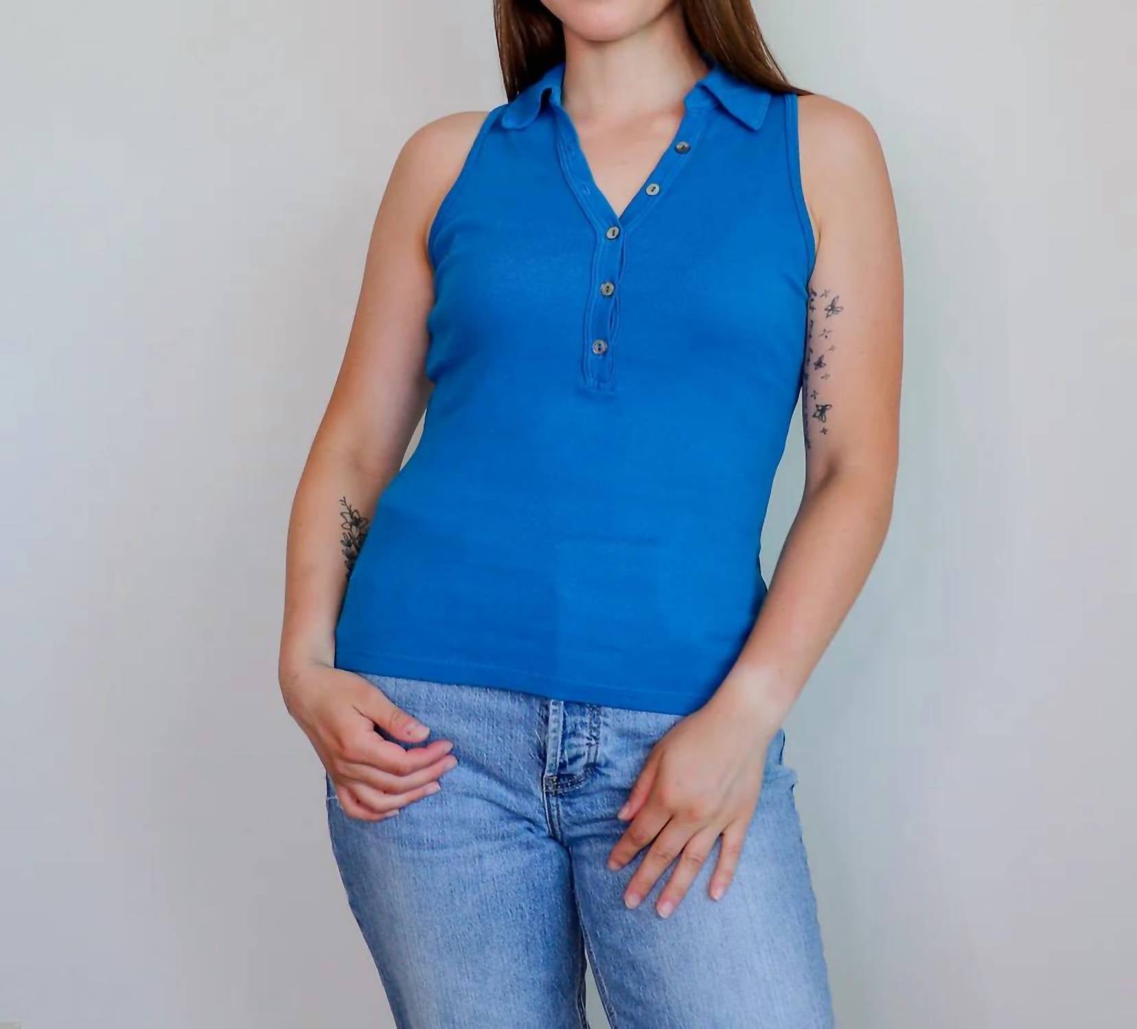 Michael Stars - Norah Sleeveless Polo Top