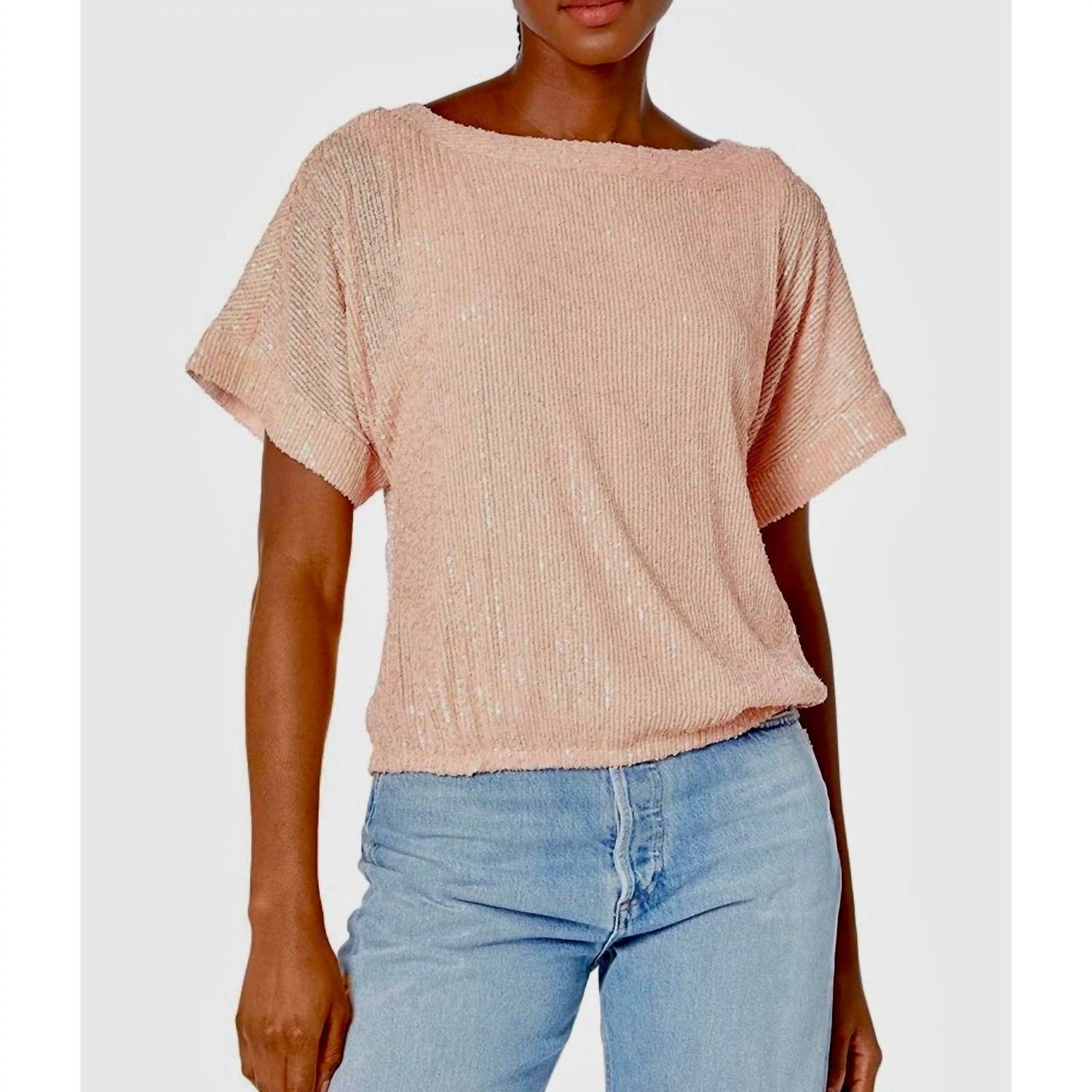 Trina Turk - Sequin Short Sleeve Blouse