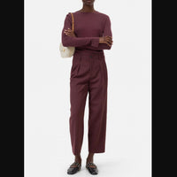 CLOSED Ruthy Relaxed Fit Trouser Pants in dark red - women's pants