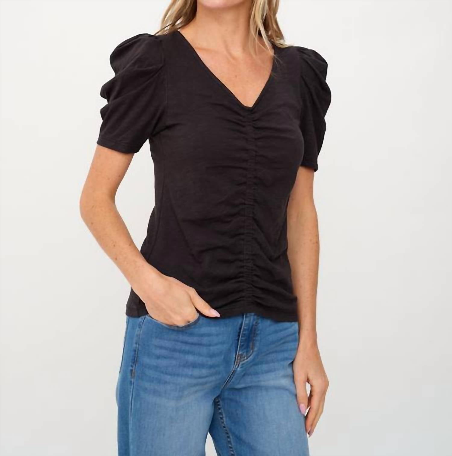 Six/Fifty - Camilla Puffed Sleeves Top