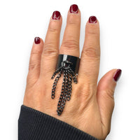 Jagged Halo Jewelry - Women's Tassel Ring
