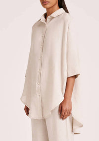Nude Lucy - Lounge Linen Longline Shirt
