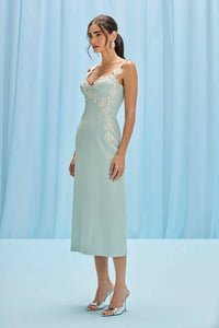 Patbo - Aquamist Linen Midi Dress