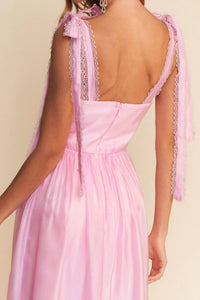 Maniju - A-line Tie Strap Gown