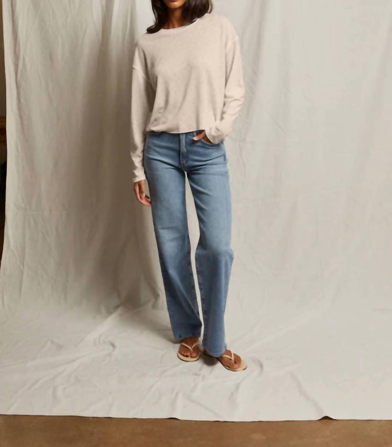 Perfectwhitetee - Millie Linen Long Sleeve Shirt