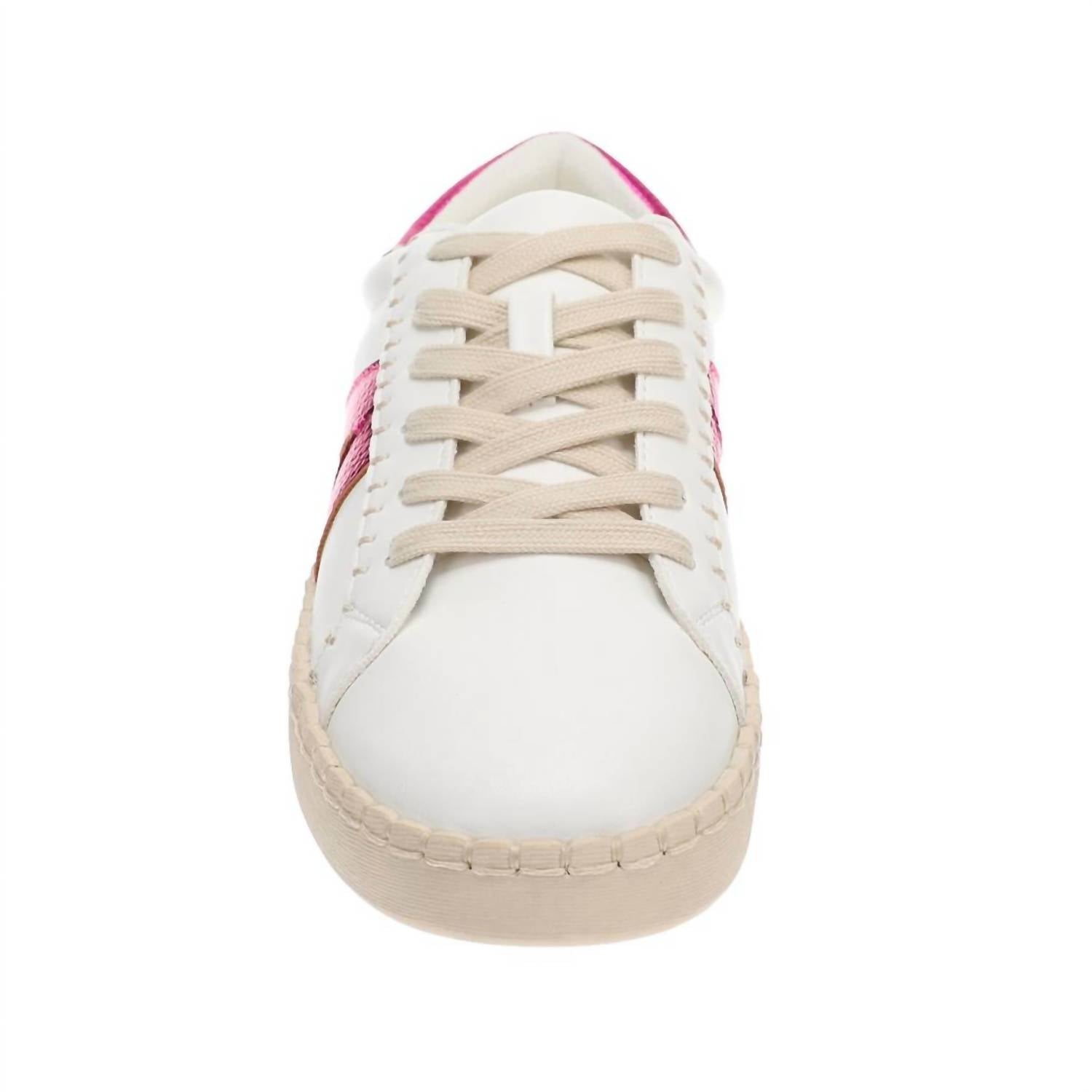Corkys Footwear Women's Friend Zone Sneaker in white pink - women's sneaker - view 6