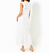 Lilly Pulitzer - Klaudie Ruffle Sleeve Eyelet Midi Dress