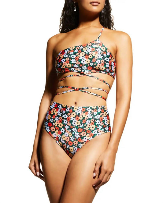 Agua By Agua Bendita - Magenta La Fania Noche Bikini Bottom