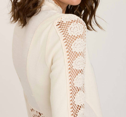 Xcvi - Crochet Zip Up Jacket