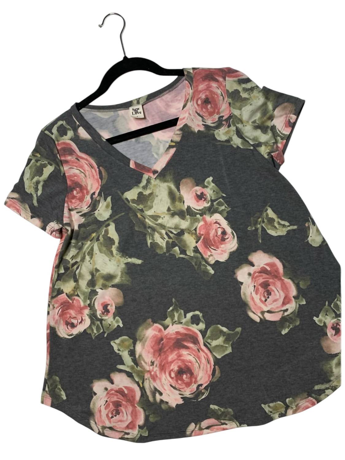 Sew In Love - Sweet Rose Parade V Neck Tee