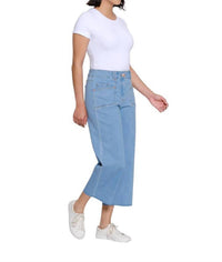 Slimsation By Multiples - Raw Edge Hem Crop Jeans