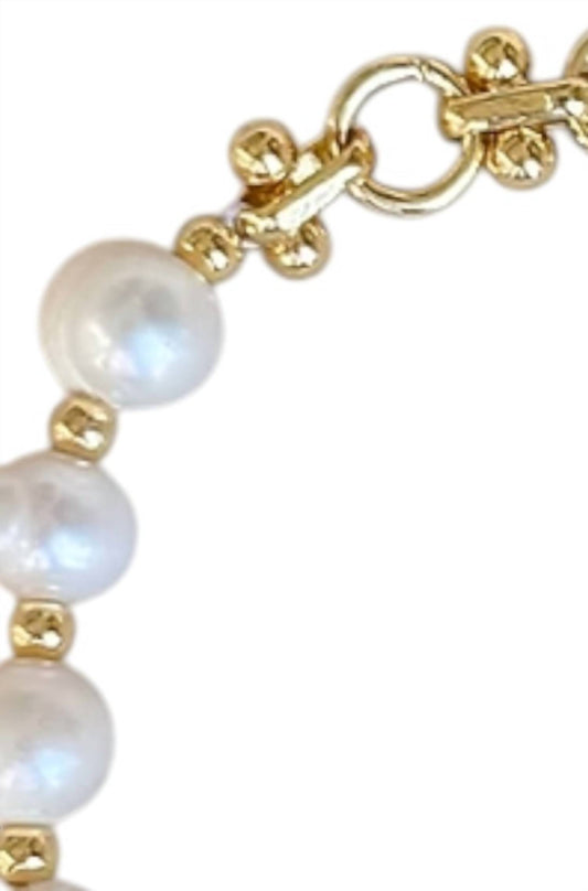 Easton Elle - Women's Pearl & Loop Bracelet