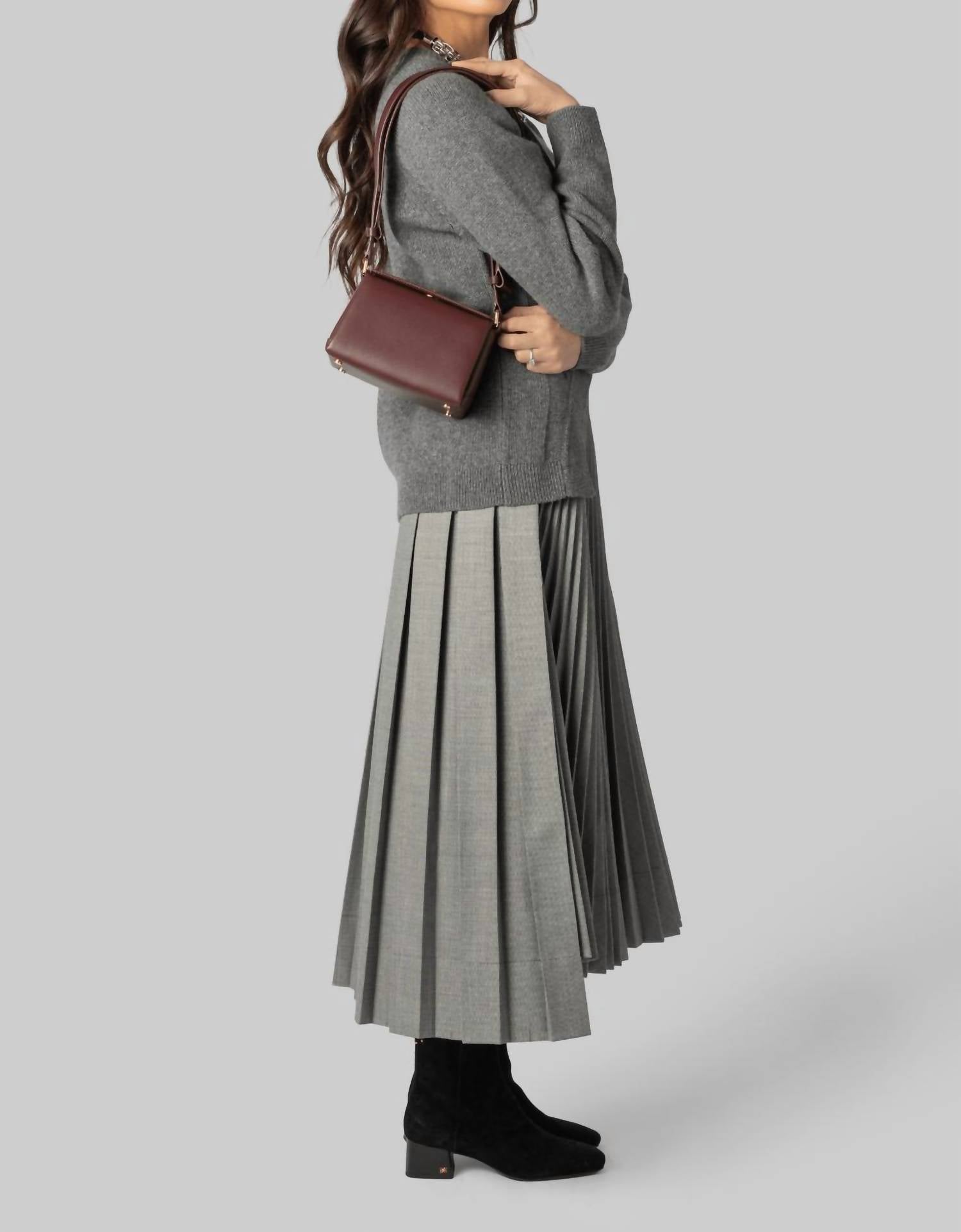 Plan C - Pleated Midi Skirt