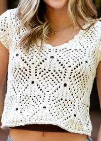By Together - Kendra Crochet Top