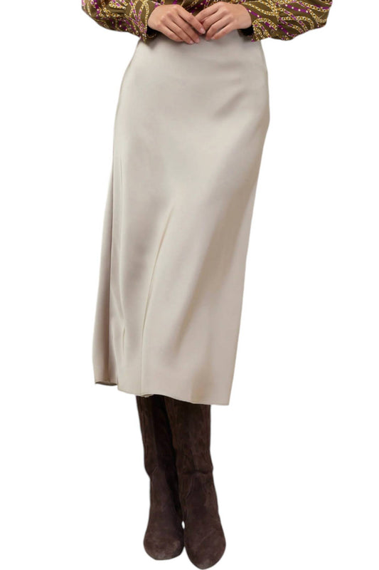 Current Air - Satin Bias Midi Skirt