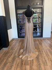 Sherri Hill - Women's Deep V Illusion Neck Dress