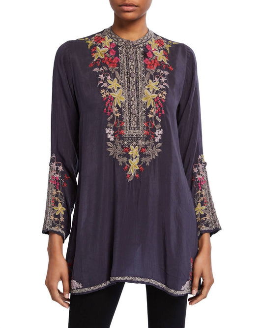 LILIANNA LOOSE FIT EMBROIDERED TUNIC