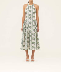 Agua By Agua Bendita - Balsa Moriche Linen Midi Dress
