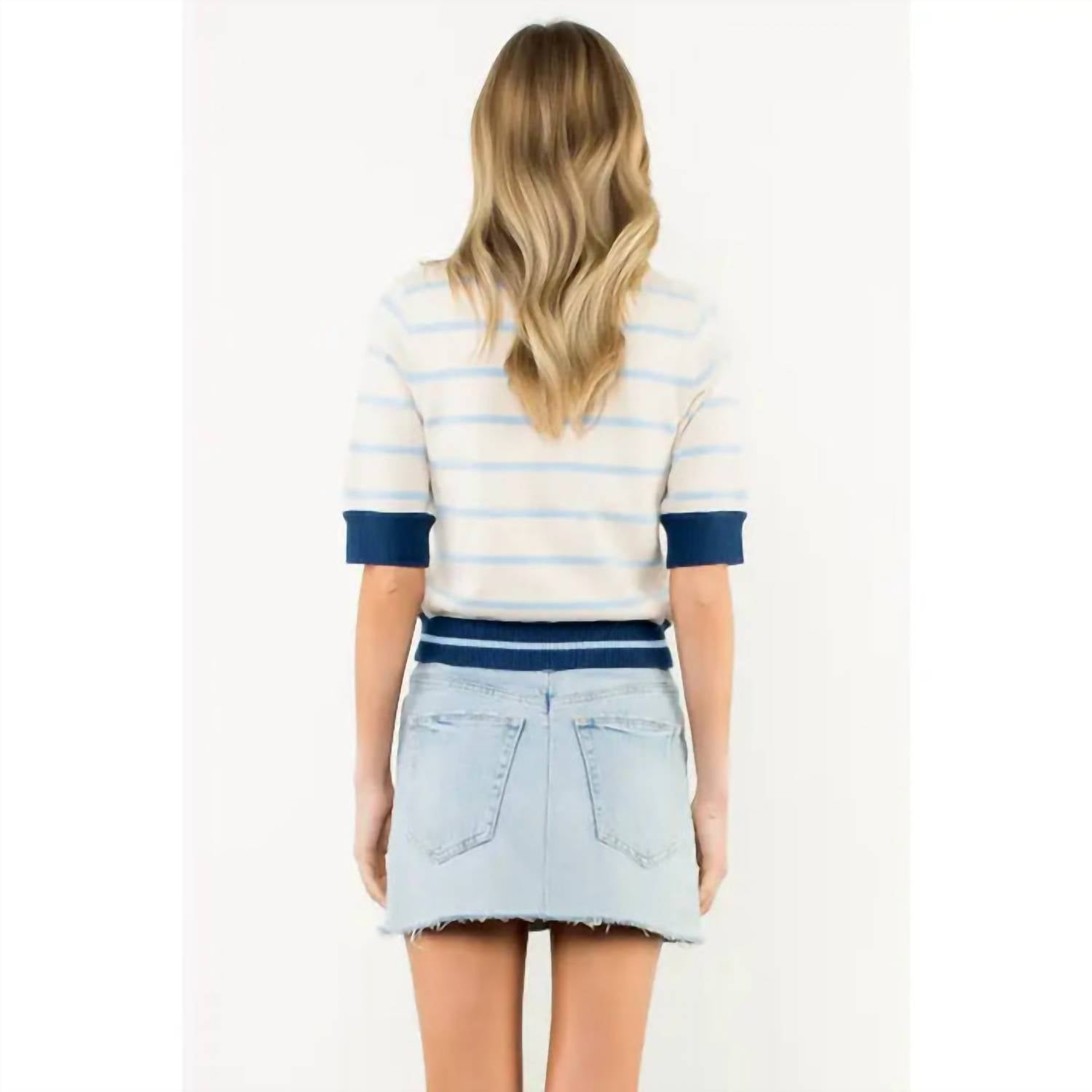 Thml - Becca Rib Striped Sweater