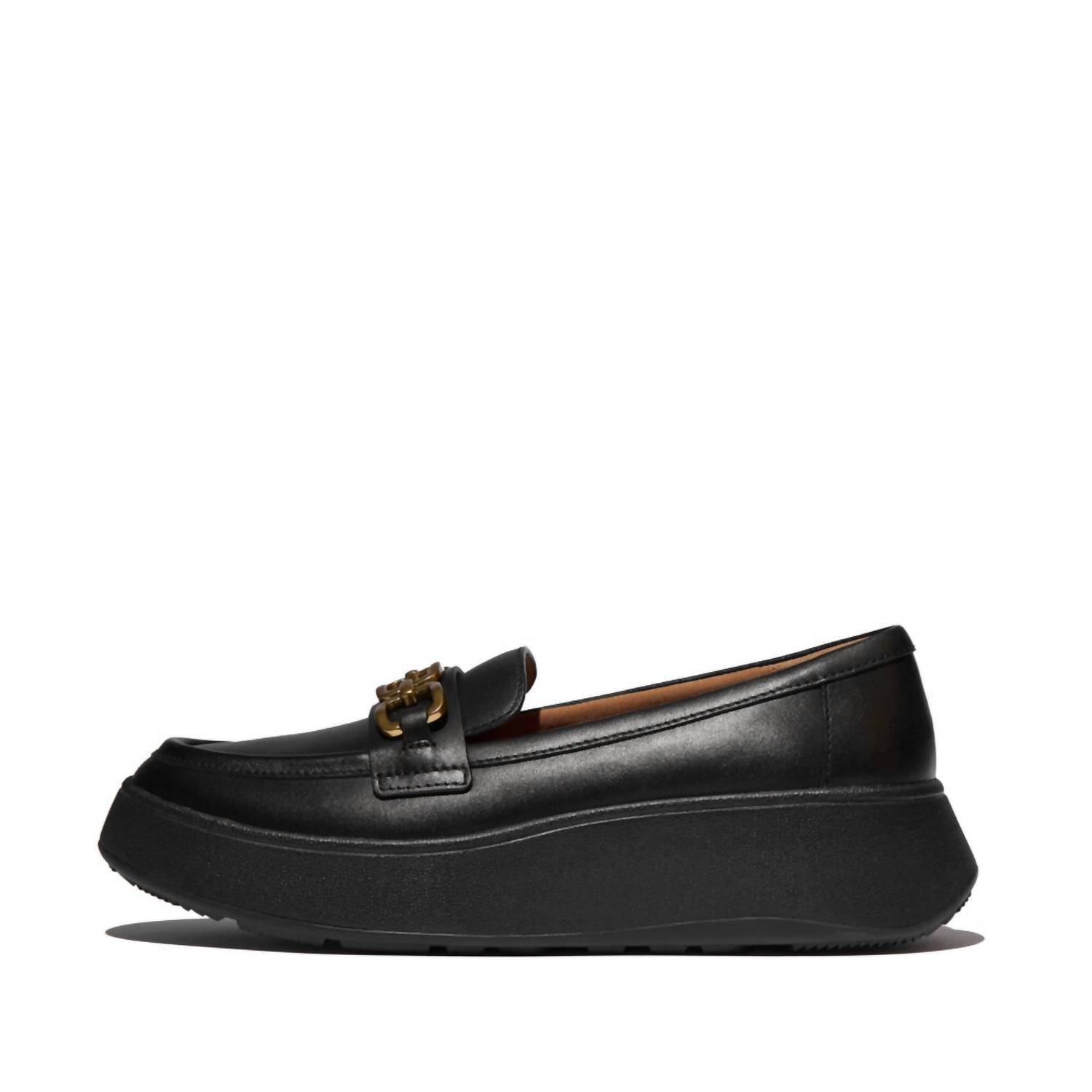 fitflop Women's Square-chain Loafer in black - women's flats