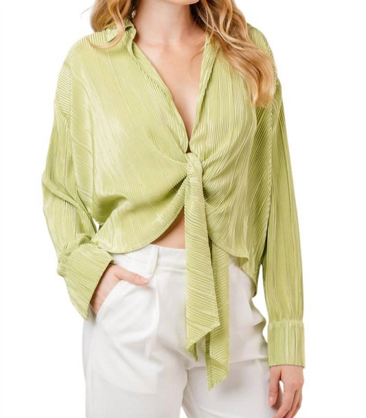 Fore - Phoebe Long Sleeve Tie Blouse