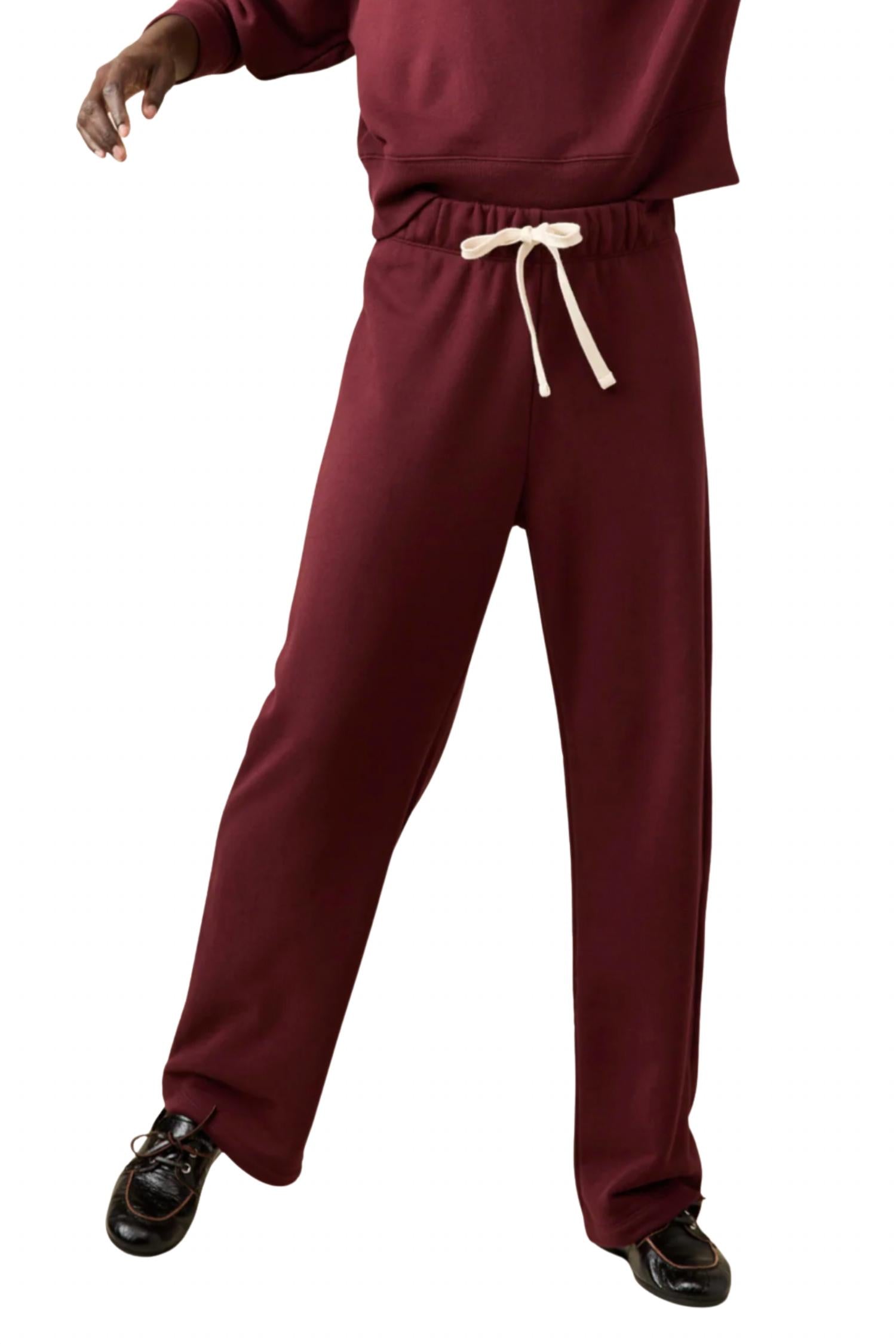SANDY LIANG Everyday Pull-on Sweatpants in wine - women's pants
