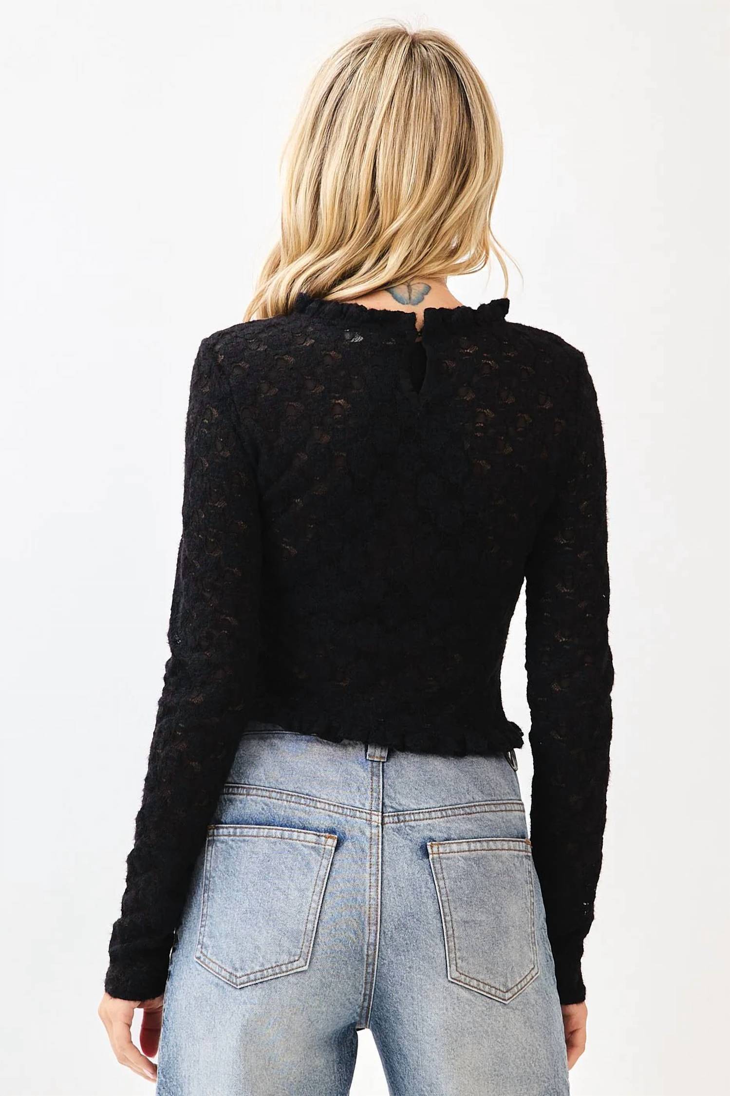 Mittoshop - Beverly Lace Long Sleeve Top