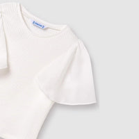Mayoral - Girl's Fluster Sheer Sleeve Top