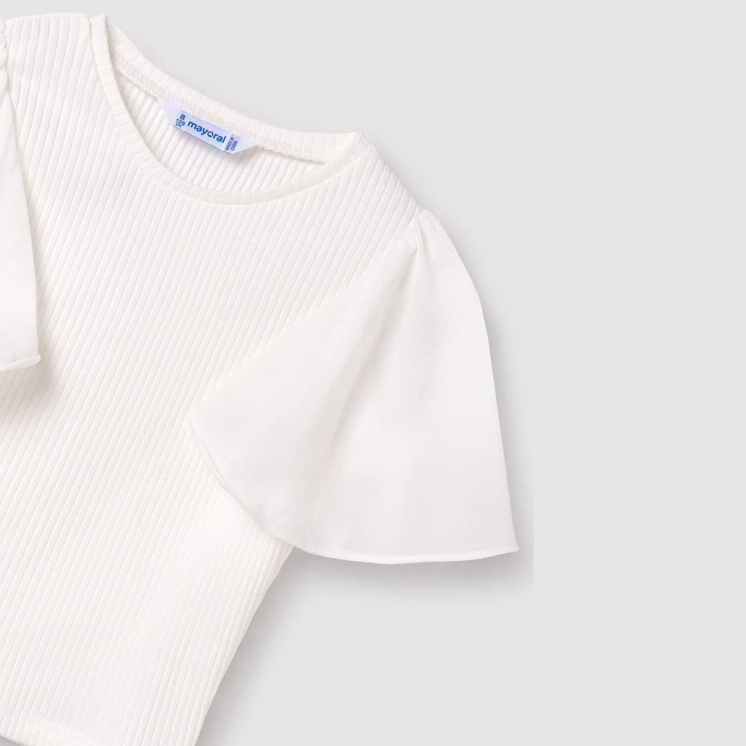 Mayoral - Girl's Fluster Sheer Sleeve Top