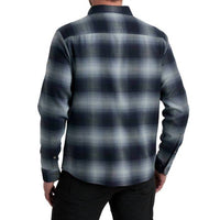 KUHL Men's Law Flannel Shirt in steel blue - men's shirt - detail view