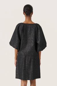 Soaked In Luxury - Cahlina V-neck Balloon Sleeves Blouse