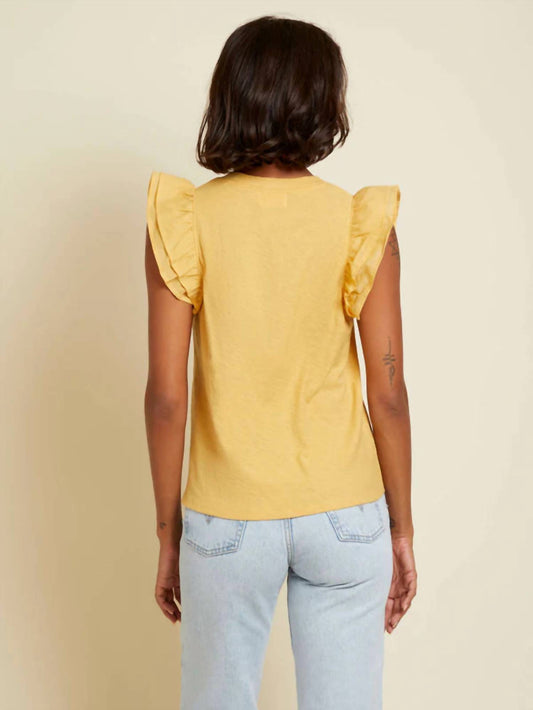 Nation Ltd - Rylan Contrast Ruffle Top