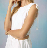 Goldie - Crop With Ruched Shoulder Top